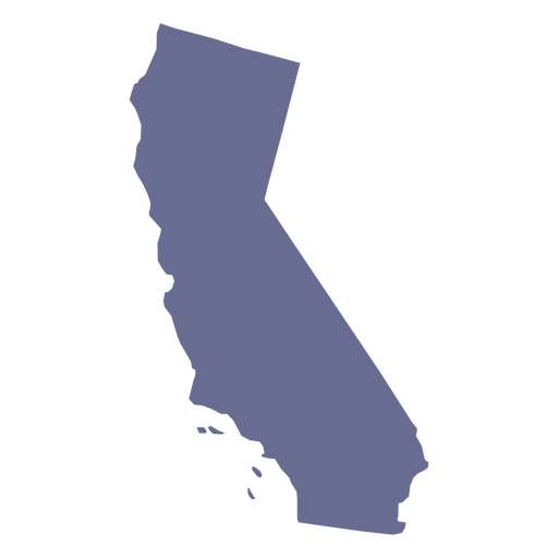 Clipart of California map for loan application location.