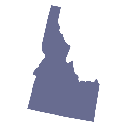 Clipart of Idaho map for loan application location.