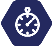 A stopwatch icon on a blue background, representing time. Fast Payday Loans.